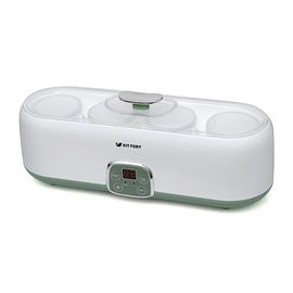  Йогуртница Kitfort KT-2007 20Вт 4б. 180мл упр.:электрон. белый/зеленый 
