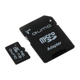  Карта флэш-памяти MicroSD 128 Гб Qumo +SD адаптер Pro seria UHS-1 U3 