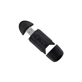  Картридер OXION черный, поддержка форматов SD до 64 Гб USB 2.0 (OCR003BK), Черный 