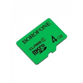 Карта памяти microSDHC BOROFONE, 4GB, зеленый 
