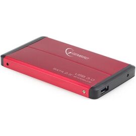  Корпус для HDD/SSD 2.5" Sata3 USB3.0 Gembird EE2-U3S-2-R, Red, алюминиевый 