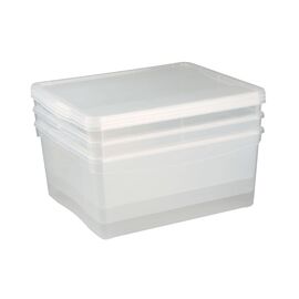  Комплект ящиков для хранения Econova 43126980122 18л, 400х335х170мм 3шт Бесцветный 