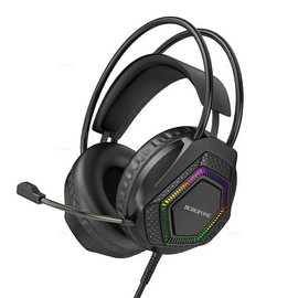  Наушники полноразмерные BOROFONE BO105 Thunder gaming (чёрный) 