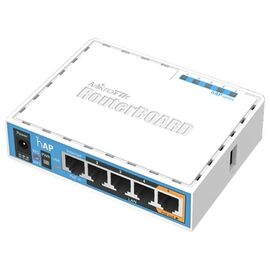  MikroTik RouterBOARD RB951Ui-2nD (hAP), Wi-Fi Роутер, 2.4GHz, 802.11b/g/n, MIMO 2x2, 22 дБм, 5xLAN, раздача PoE (на LAN5) 