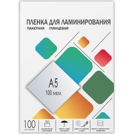  Пленка для ламинирования Гелеос LPA5-100 A5, 154х216 (100 мкм) глянцевая 100шт 