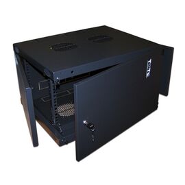  Шкаф коммутационный Lanmaster Next (TWT-CBWNM-18U-6X6-BK) 18U 550x600мм пер.дв.металл  черный 
