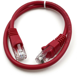  Патч-корд Buro (UTP-5E-0,5M-R) UTP 4 пары cat5E CCA molded 0.5м красный RJ-45 (m)-RJ-45 (m) 