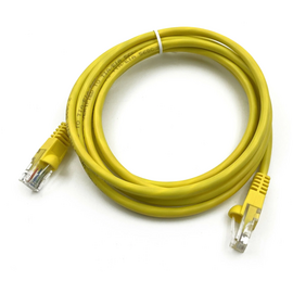  Патч-корд Buro (UTP-5E-2M-Y) UTP 4 пары cat5E CCA molded 2м желтый RJ-45 (m)-RJ-45 (m) 