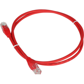  Патч-корд TWT (TWT-45-45-1.0-RD) TWT UTP кат.5e, с заливными колпачками, 1.0 м, красный 