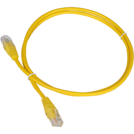  Патч-корд TWT (TWT-45-45-5.0-YL) TWT UTP кат.5e, с заливными колпачками, 5.0 м, желтый 