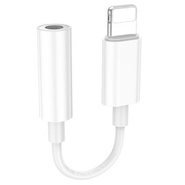  Аудио-адаптер HOCO LS34 Original iP to 3.5 digital audio converter (белый) 
