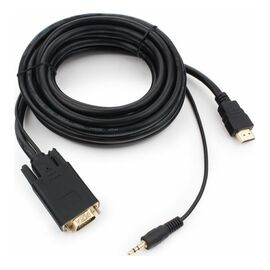  Кабель Cablexpert A-HDMI-VGA-03-5M HDMI-VGA 19M/15M + 3.5Jack 5м черный 