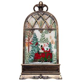  Новогодний фонарь - Санта на санях (L) (multi color) (238424) 
