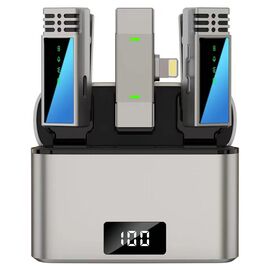  Микрофон беспроводной JMARY MW-15 Lightning, Bluetooth, черный 