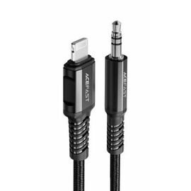  Дата-кабель Acefast C1-08 USB-C to 3.5mm aluminum (черный) 
