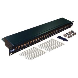  Патч-панель Lanmaster TWT-PP24STP/6 19" 1U 24xRJ45 кат.6 FTP 