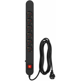 Сетевой фильтр Ippon NF-EU-3-10 3м 6 розеток черный (коробка) 