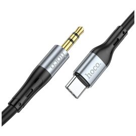  Аудио-адаптер HOCO UPA22 Type-C silicone digital audio conversion cable (черный) 