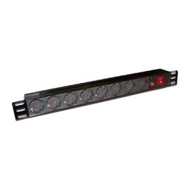  Блок распределения питания Lanmaster TWT-PDU19-10A8P-3.0 гор.размещ. 8xSchuko базовые 10A Schuko 3м 