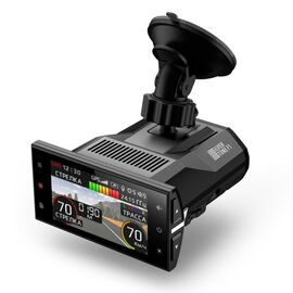  Видеорегистратор с радар-детектором Silverstone F1 Hybrid S-Bot Pro Wi-Fi GPS ГЛОНАСС черный 