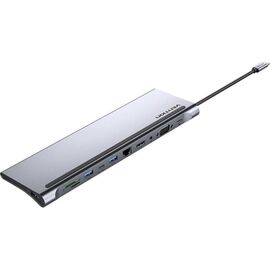  Мультифункциональная док-станция Vention THSHC USB Type C 12 в 1 Type-C M/HDMI F+VGA F+DisplayPort F+RJ45+USB 3.0+USB 2.0 Type-AF+USB F+DC Jack 3.5mm+ 