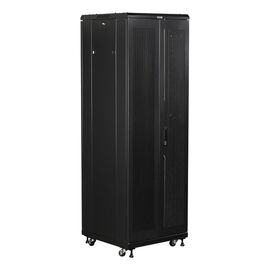  Шкаф коммутационный Lanmaster (TWT-CBB-18U-6X8-G1) 18U 600x800мм пер.дв.стекл металл черный 
