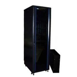  Шкаф коммутационный Lanmaster (TWT-CBB-27U-6X10-G1) напольный 42U 600x1000мм пер.дв.стекл задн.дв.перфор.2-хст. 2 бок.пан. 800кг черный IP20 