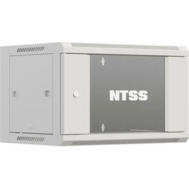  Шкаф коммутационный NTSS Премиум NTSS-W6U6060GS-2 настенный 6U 600x600мм пер.дв.стекл 60кг серый 500мм 19.5кг 220град. 370мм IP20 сталь 