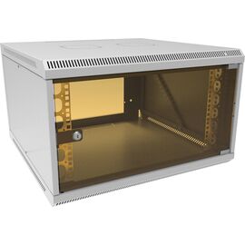  Шкаф коммутационный Suprlan 05-1066 настенный 6U 600x600мм пер.дв.стекл направл.под закл.гайки 70кг RAL 7035 535мм 19.37кг 360мм 