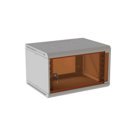  Шкаф коммутационный Suprlan ТВЛ-12U-600-600-СР (05-1206) настенный 12U 600x600мм пер.дв.стекл направл.под закл.гайки 70кг RAL 7035 535мм 26.22кг 620мм 