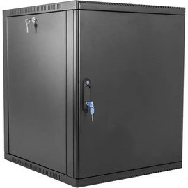  Шкаф коммутационный ЦМО ШРН-9.350.1-9005 настенный 9U 600x350мм пер.дв.стал.лист 200кг черный 300мм 180град. 479мм IP20 металл 