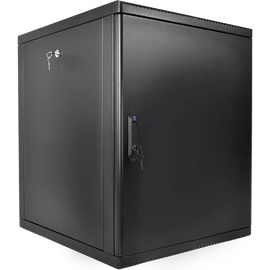  Шкаф коммутационный ЦМО ШРН-М-12.650.1-9005 настенный 12U 600x650мм пер.дв.металл 120кг черный 581мм 24.48кг 180град. 610мм металл 