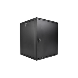  Шкаф коммутационный ЦМО ШРН-Эконом ШРН-Э-12.650.1-9005 настенный 12U 600x650мм пер.дв.металл 65кг черный 600мм 23.22кг 180град. 608мм IP20 металл 