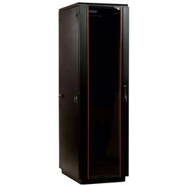  Шкаф коммутационный ЦМО ШТК-М-42.6.6-1ААА-9005 напольный 42U 600x600мм пер.дв.стекл задн.дв.стал.лист 2 бок.пан. 650кг черный 92.3кг 180град. 2030мм 