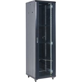  Шкаф коммутационный REXANT 04-1866-212 напольный, стеклянная передняя дверь, 18U, 600x987x600 мм 