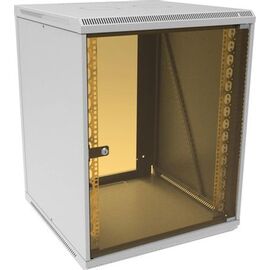  Шкаф коммутационный SUPRLAN 05-1503 настенный, стеклянная передняя дверь, 15U, 600x750x450 мм 