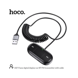  Модулятор FM HOCO DE7 чёрный 