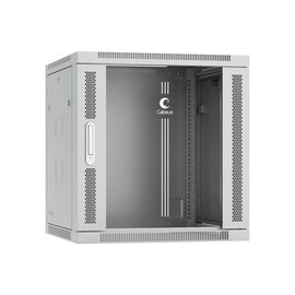  Шкаф коммутационный CABEUS SH-05F-12U60/45-R настенный, стеклянная передняя дверь, 12U, 600x450 мм 