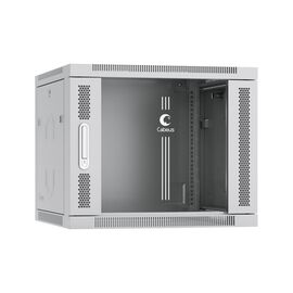  Шкаф коммутационный CABEUS SH-05F-9U60/45 настенный, стеклянная передняя дверь, 9U, 600x501x450 мм 