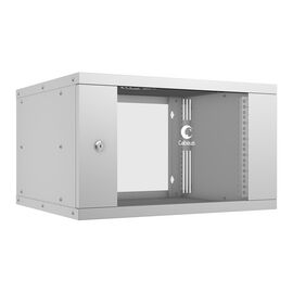  Шкаф коммутационный CABEUS WSC-05D-6U55/45 настенный, стеклянная передняя дверь, 6U, 550x320x450 мм 