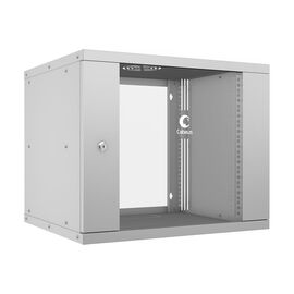  Шкаф коммутационный CABEUS WSC-05D-9U55/45 настенный, стеклянная передняя дверь, 9U, 550x450x450 мм 