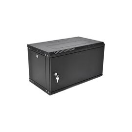  Шкаф коммутационный ЦМО ШРН-Эконом ШРН-Э-9.650.1-9005 настенный, стальная передняя дверь, 9U, 600x480x650 мм 