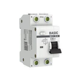  УЗО EKF АД-12 Basic DA12-16-30-bas 1P+N 16А 30мА тип АС х-ка C эл. 4,5кА 