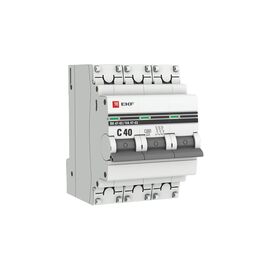  Автоматический выключатель EKF PROxima (mcb4763-3-40C-pro) 3P 40А (C) 4,5kA ВА 47-63 