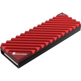  Радиатор для SSD JONSBO M.2-3, красный (CLDP_M_2-3 Red) M.2 2280 