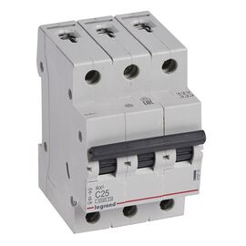  Выключатель автоматический Legrand RX3 419710 25A тип C 4.5kA 3П 400В 3мод 