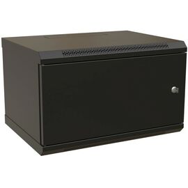  Шкаф коммутационный WRline WR-TW-0945-SR-RAL9004 настенный 9U 600x450мм пер.дв.металл 2 бок.пан. направл.под винты 60кг черный 350мм 500мм IP20 стал 