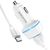  АЗУ BOROFONE BZ14 Max ambient light 2USB, 5V, 2,4A + Micro cable (белый) 