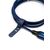  Кабель в оплётке со стяжкой USB - Type-C, Синий 