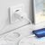  Сетевое зарядное устройство BOROFONE BN9 Reacher 2xUSB-C с Кабелем Type-C - Lightning, 35W, белый 